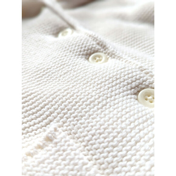 Baby Gap Ivory Sherpa Bear Ears Sweater Cardigan Jacket | Size 12-18 Months - Picture 7 of 9